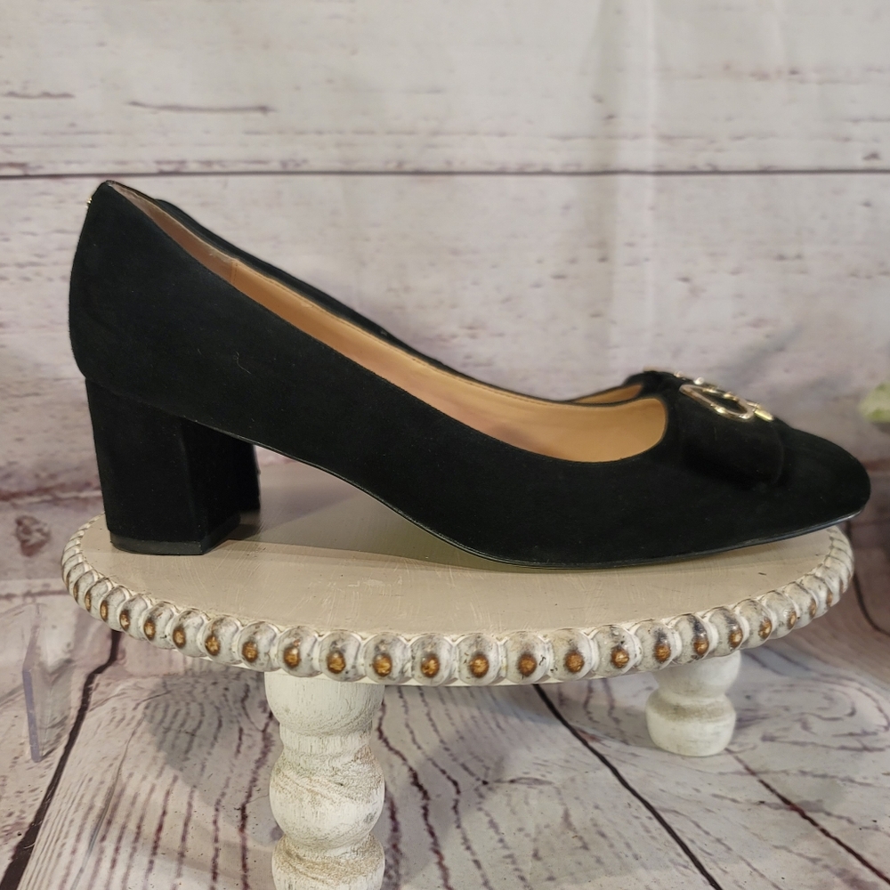 Kate Spade New York Benice Black Suede Women's Pump Shoes Size 10M - Picture 6 of 13